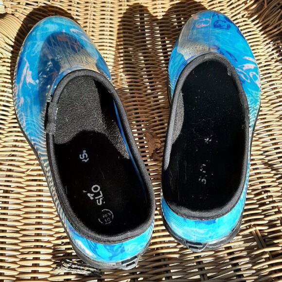Sloggers Women's Rain and Garden Waterproof Shoes Blue Size 10 - Picture 5 of 5